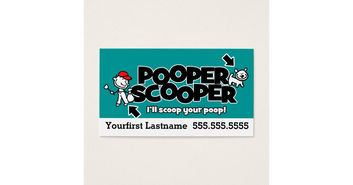 Pooper Scooper.Pet waste removal.Custom text/color