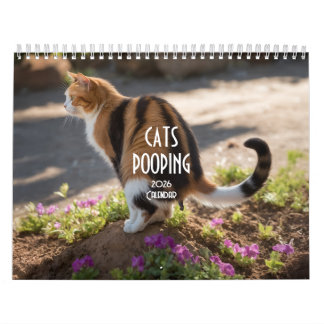 Pooping Cats Calendar 2026