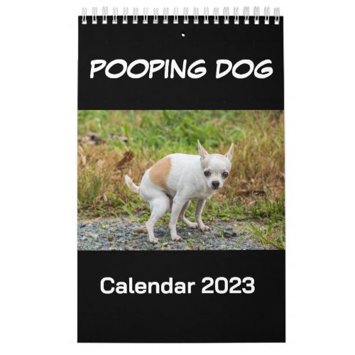 Pooping Dog Calendar 2023