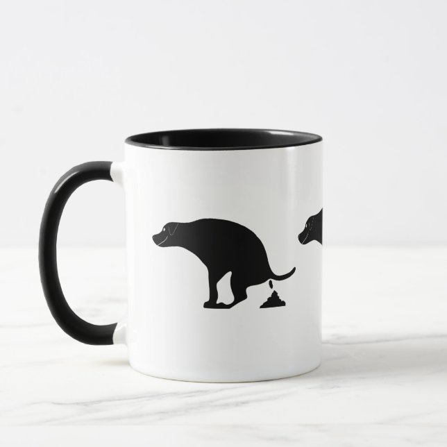 Pooping Dog Mug (Left)