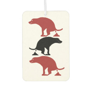 Pooping Dogs Air Freshener