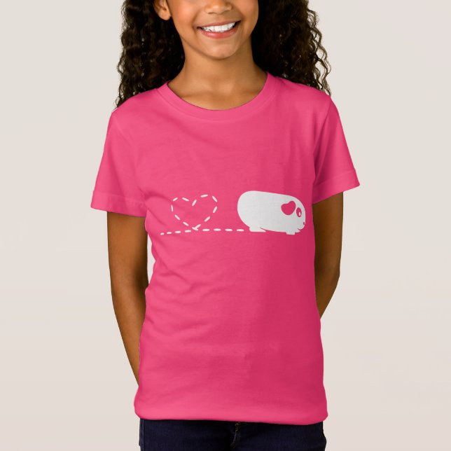 Pooping Heart Guinea Pig Children's T-Shirt (Front)
