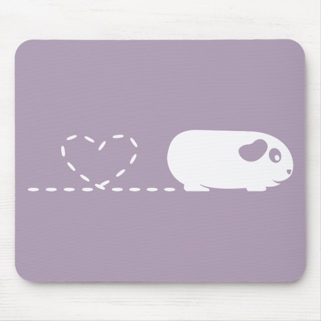 Pooping Heart Guinea Pig Mousemat Mouse Pad (Front)
