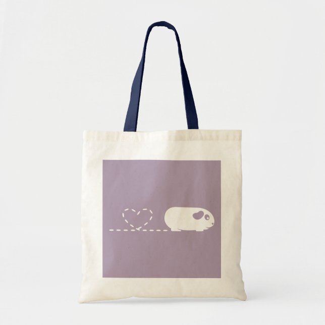 Pooping Heart Guinea Pig Shopping Bag (Front)