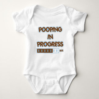 Pooping In Progress Baby Bodysuit