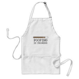 Pooping in progress baby t-shirt adult apron