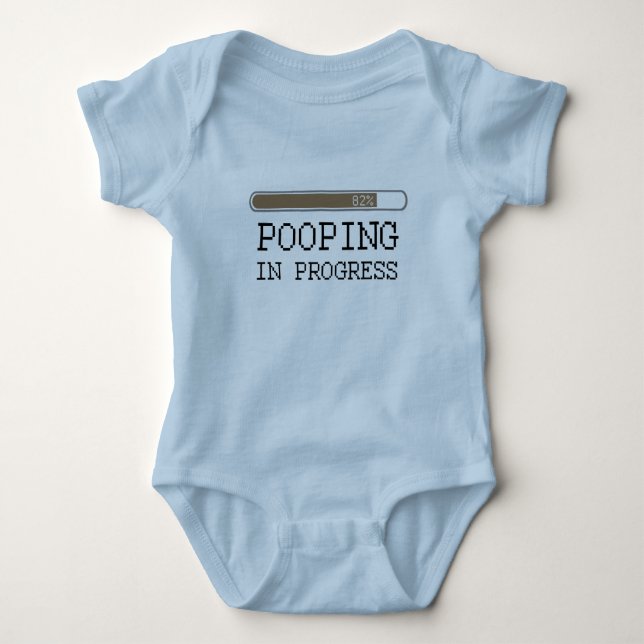 Pooping in progress T-shirt Baby Bodysuit (Front)