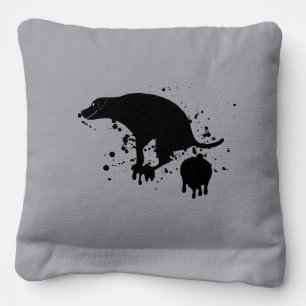 Pooping Splatter Dog Cornhole Bags