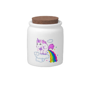 Pooping Unicorn Candy Jar