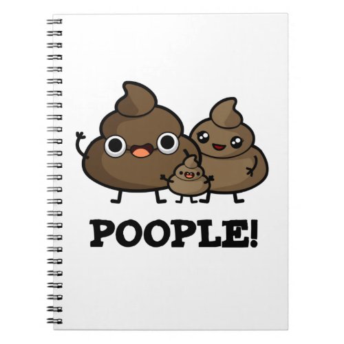 Poople Funny Poop People Pun  Notebook