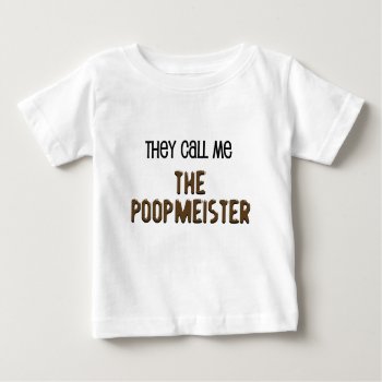 Poopmeister Funny Baby Shirts by spreefitshirts at Zazzle