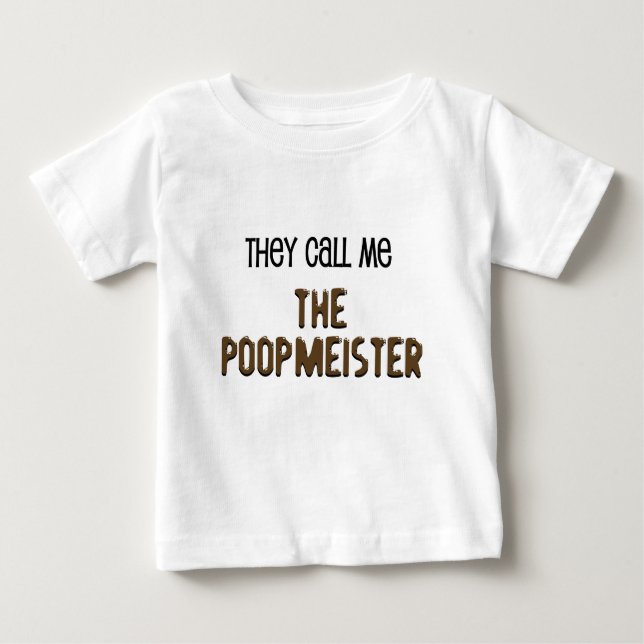 Poopmeister Funny Baby Shirts (Front)