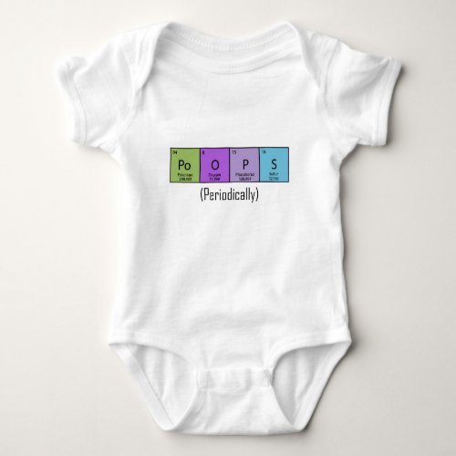 Poops Periodically Baby Bodysuit