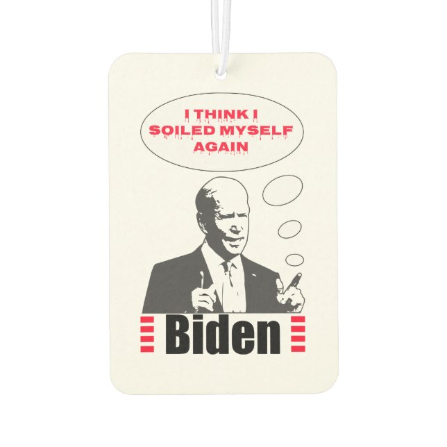 Poopy Pants Biden Air Freshener (Back)