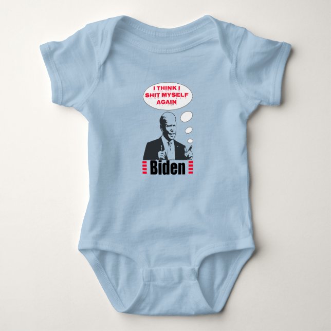Poopy Pants Biden Baby Bodysuit (Front)