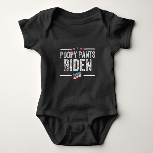 Poopy Pants Biden Baby Bodysuit