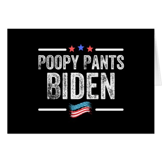 Poopy Pants Biden Cards (Front Horizontal)
