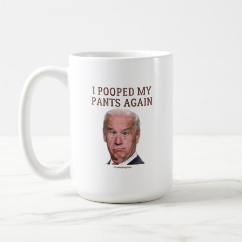 Poopy Pants Biden Funny Conservative Coffee Mug