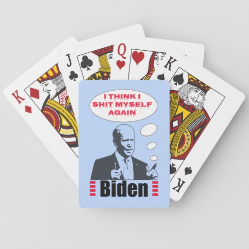 Poopy Pants Biden Playing Cards