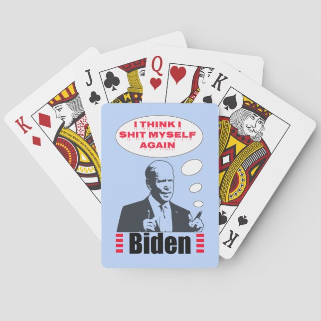 Poopy Pants Biden Poker Cards (Back)
