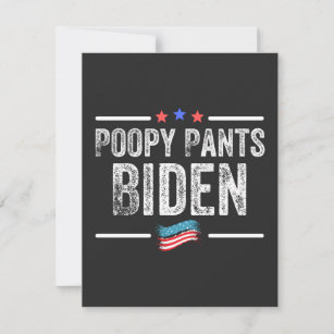 Poopy Pants Biden Thank You Card