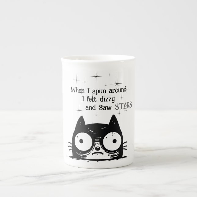 Poor Cat, I'm Dizzy, Cute cat Specialty Mug (Front)
