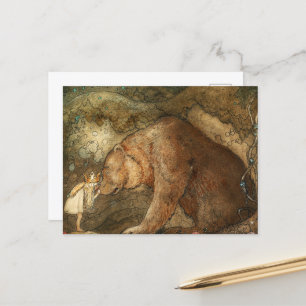 Poor Little Bear by John Bauer Holiday Postcard