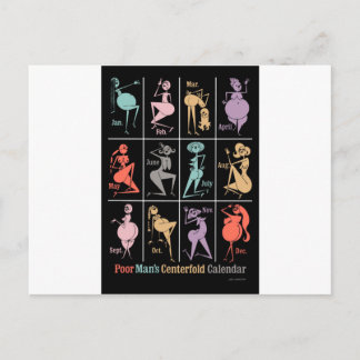 Poor Man’s Centerfold Calendar Postcard