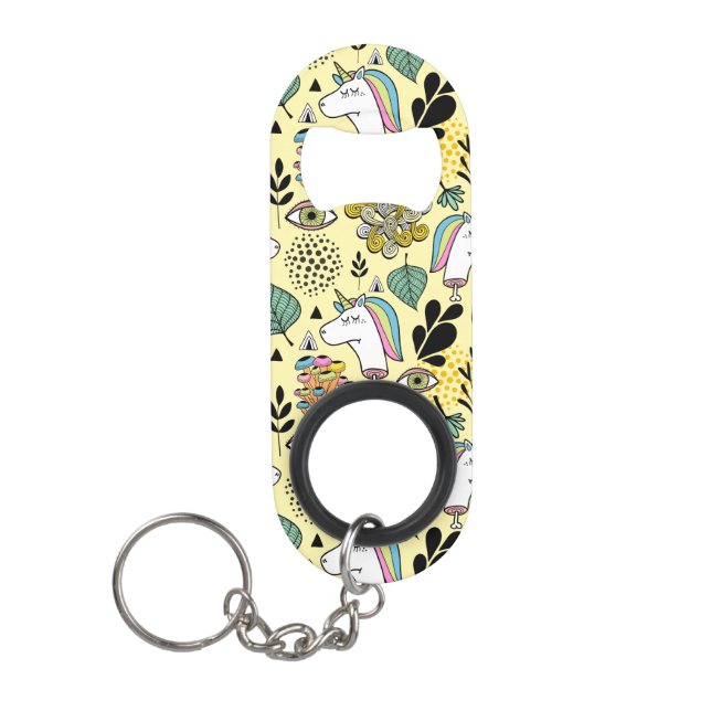 Poor Unicorn Keychain Bottle Opener (Front)
