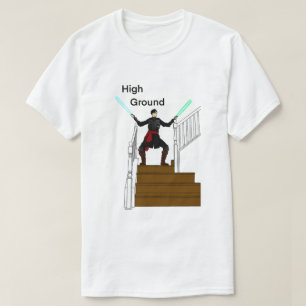 PoorExcuse4aJedi High Ground White T-Shirt 