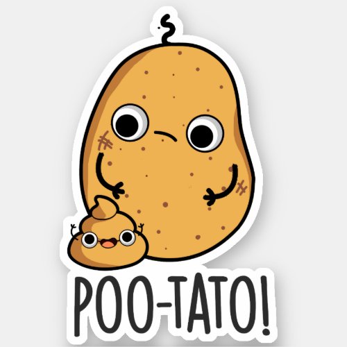 Poot_tato Funny Veggie Puns  Sticker