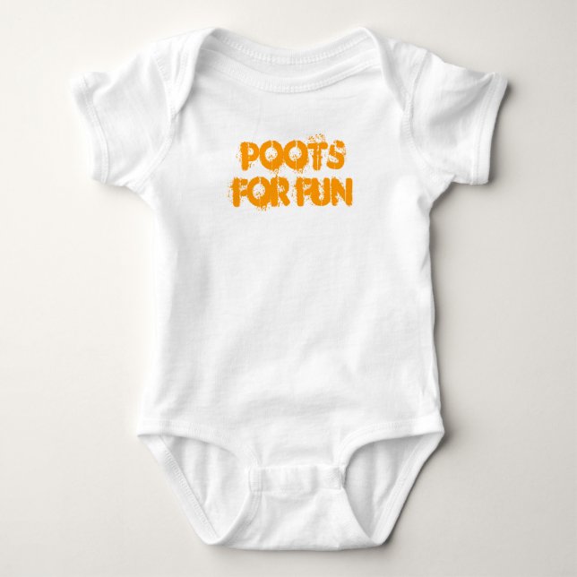 Poots for fun baby bodysuit (Front)