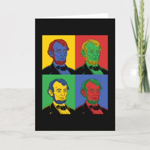 Pop Art Abraham Lincoln Card