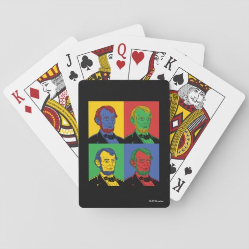 Pop Art Abraham Lincoln Poker Cards