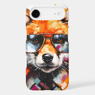 Pop Art Abstract Animal Fox Sunglasses Portrait iPhone 17 Air Case