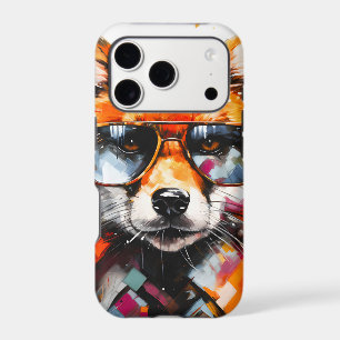 Pop Art Abstract Animal Fox Sunglasses Portrait iPhone 17 Pro Case