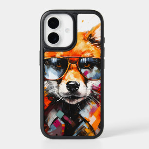 Pop Art Abstract Animal Fox Sunglasses Portrait iPhone 17 Case