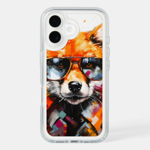 Pop Art Abstract Animal Fox Sunglasses Portrait iPhone 16 Case