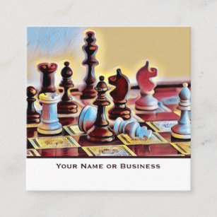 Business card editor Chess Board AT34807