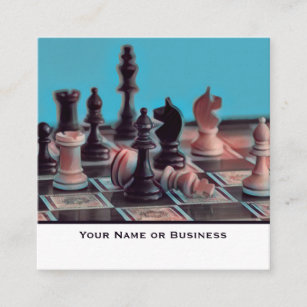 Business card editor Chess Board AT34807