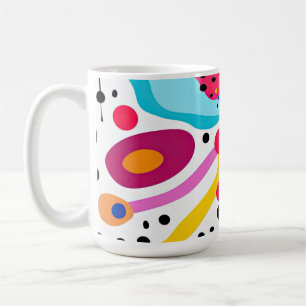Pop Art Abstract Pattern, Pop Art Inspired Pattern Coffee Mug