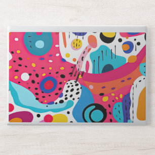 Pop Art Abstract Pattern, Pop Art Inspired Pattern HP Laptop Skin