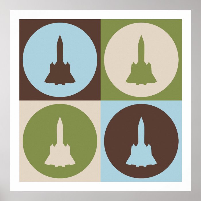 Pop Art Aerospace Engineering Posters