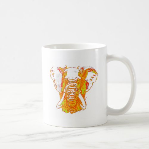 Pop Art African Elephant Coffee Mug