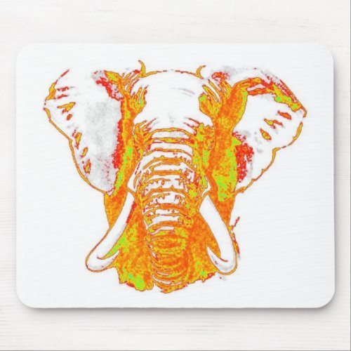 Pop Art African Elephant Mouse Pad