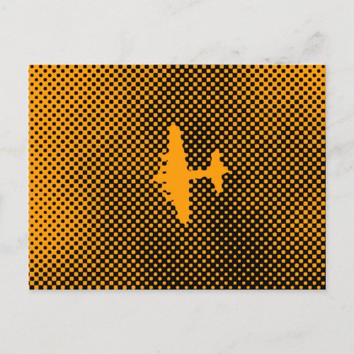 Pop Art Airplane Postcard