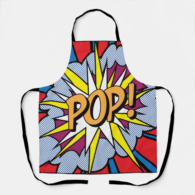 Pop Art All-Over Print Apron (Front)
