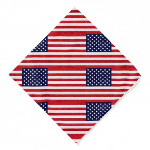Pop Art American Flag USA National Symbol Bandana