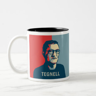 Pop art Anders Tegnell Two-Tone Coffee Mug