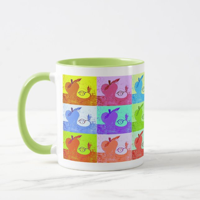 Pop Art Apple Mug (Left)